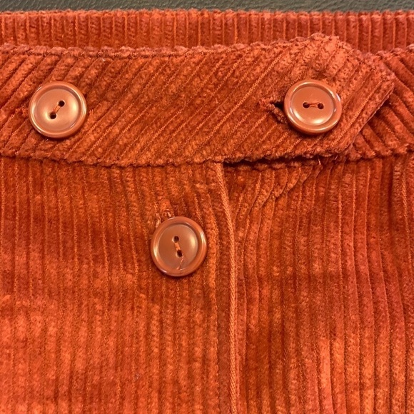 Charlotte Russe Rust Corduroy Mini Skirt M - Picture 9 of 12